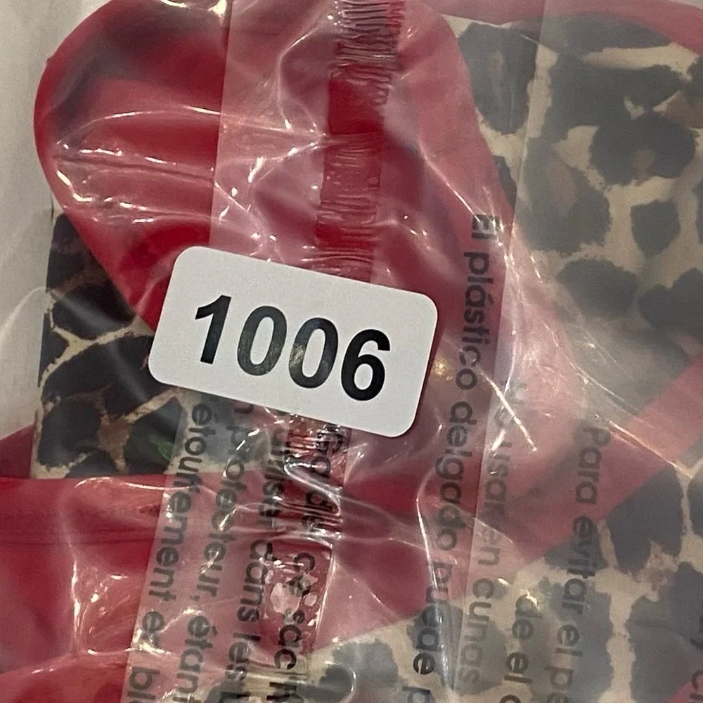 New! Frankie's Bikinis Dove Leopard Print Bikini Bottom 1006